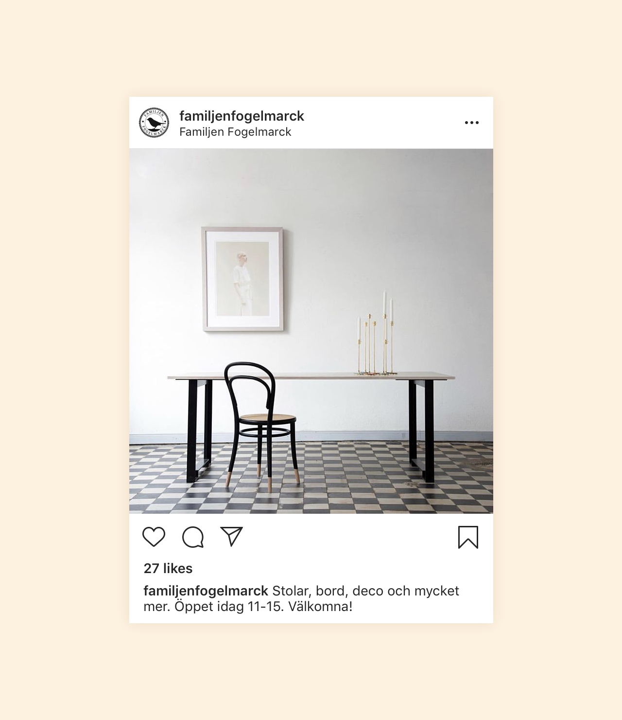 Fogelmarck Instagram Post